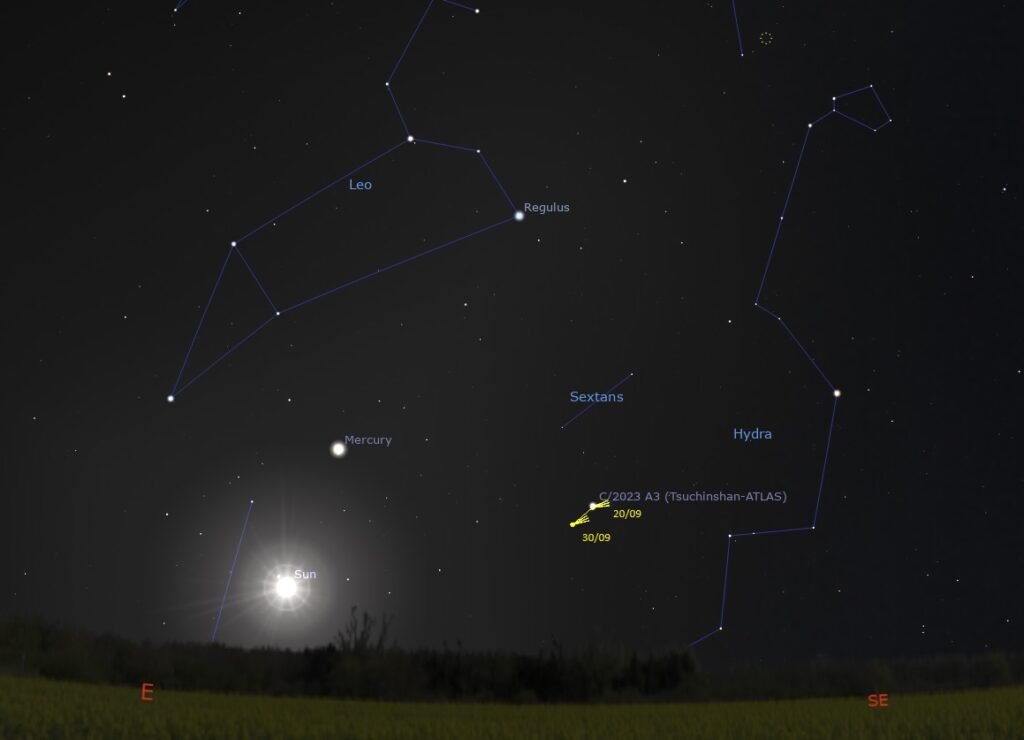 Comet C/2023 A3 Tsuchinshan-ATLAS Finder Chart 1